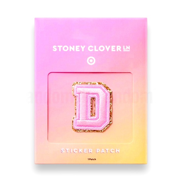 Target x Stoney Clover Lane Pink Letter “D” Sticker Patch - Picture 2 of 3